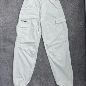 White Cargo Pants
